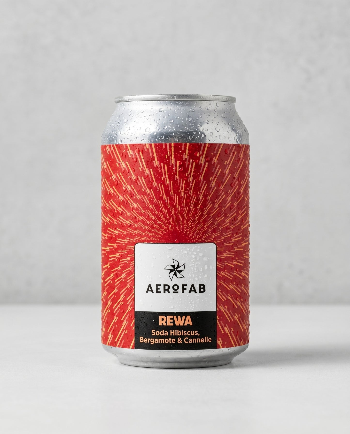 Aerofab REWA can front view on concrete background