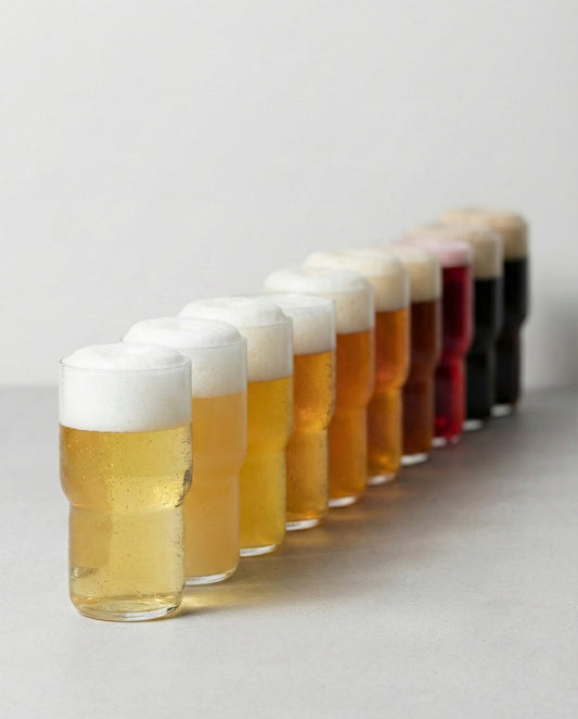 Explorer Pack — alcohol-free craft beer poured into a glass
