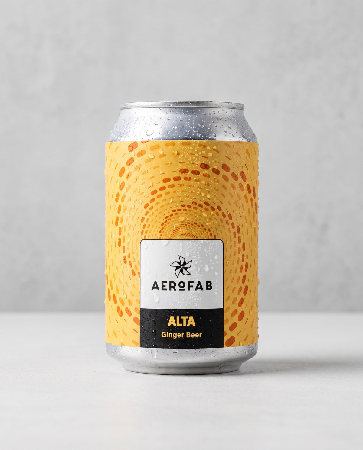Aerofab Alta can front view on concrete background