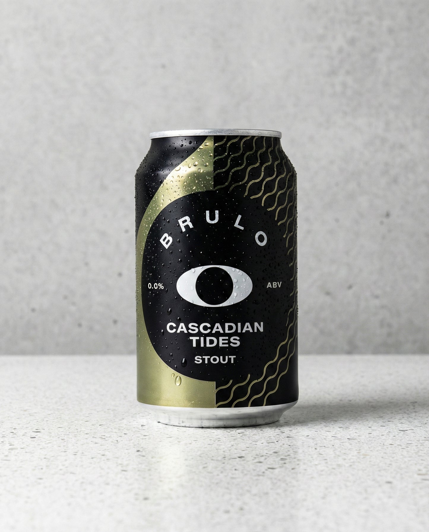 Brulo Cascadian Tides can front view on concrete background