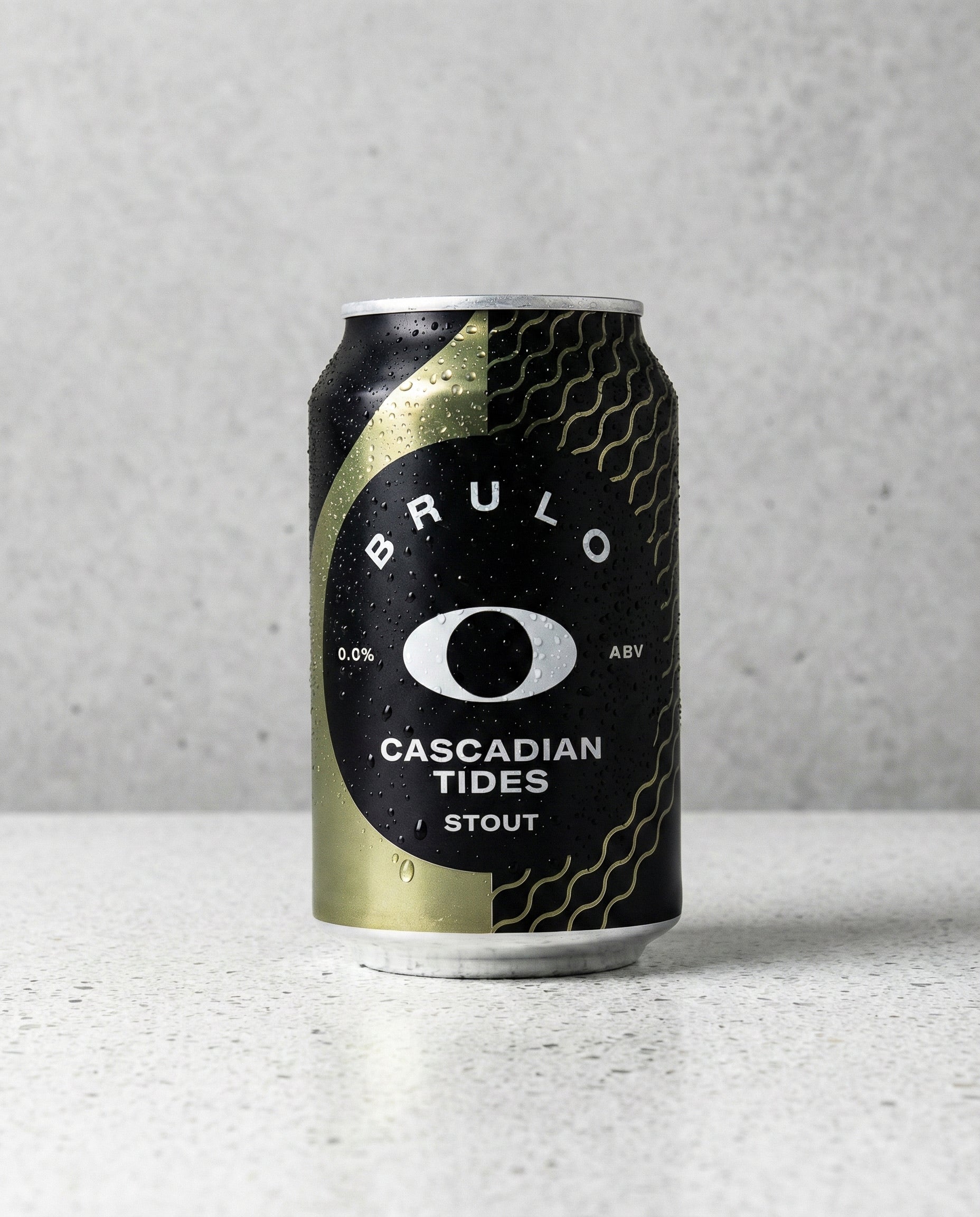 Brulo Cascadian Tides can front view on concrete background