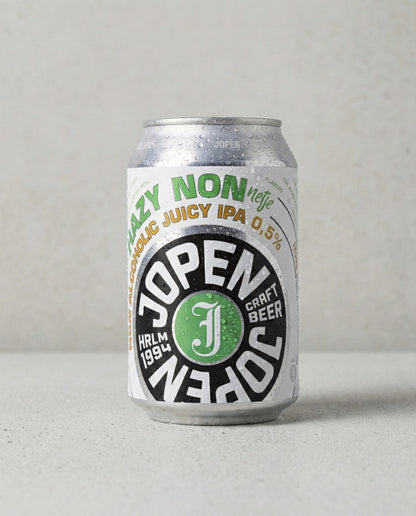 Jopen Nonnetje Hazy can front view on concrete background