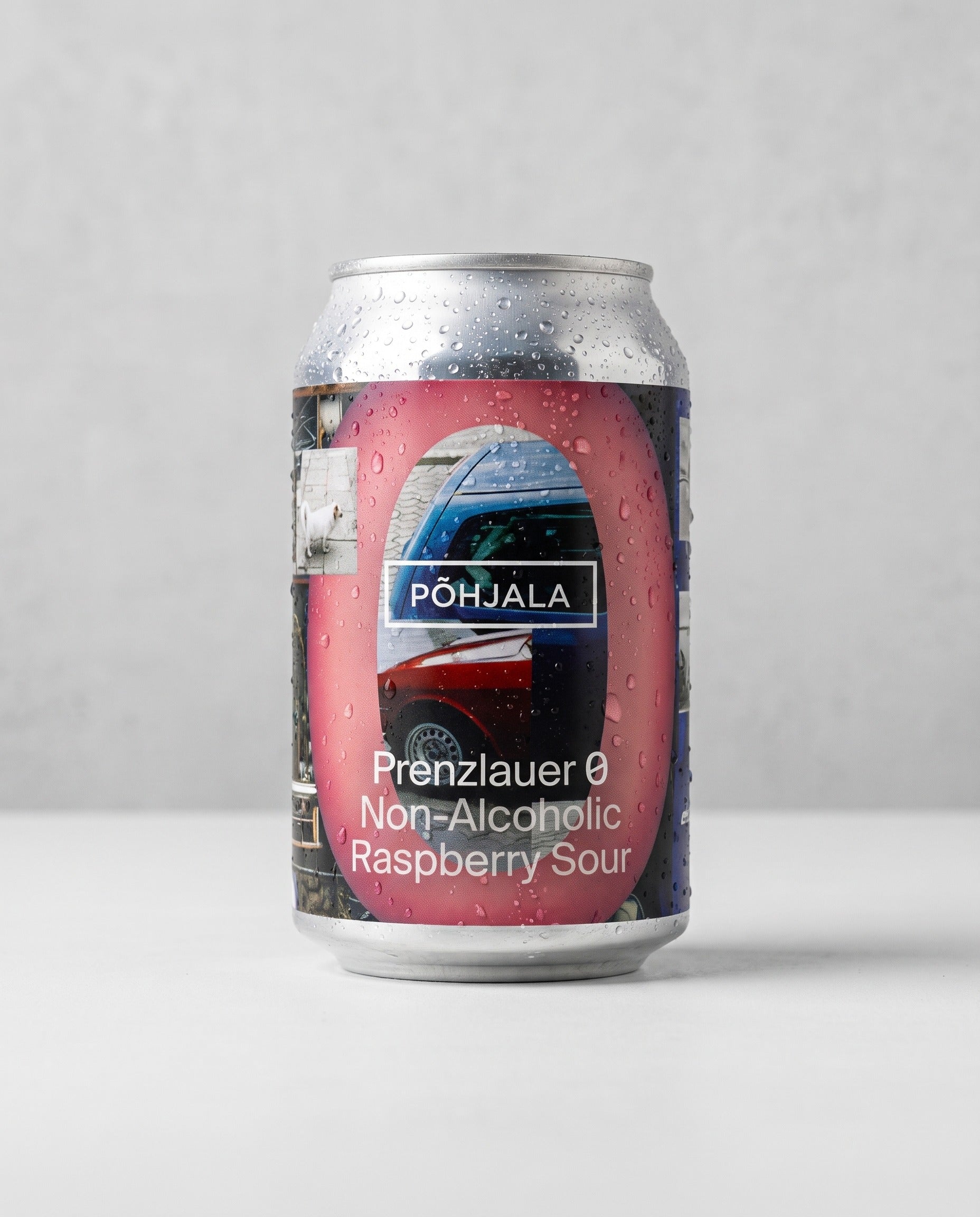 Põhjala Prenzlauer 0 raspberry sour can front view on concrete background