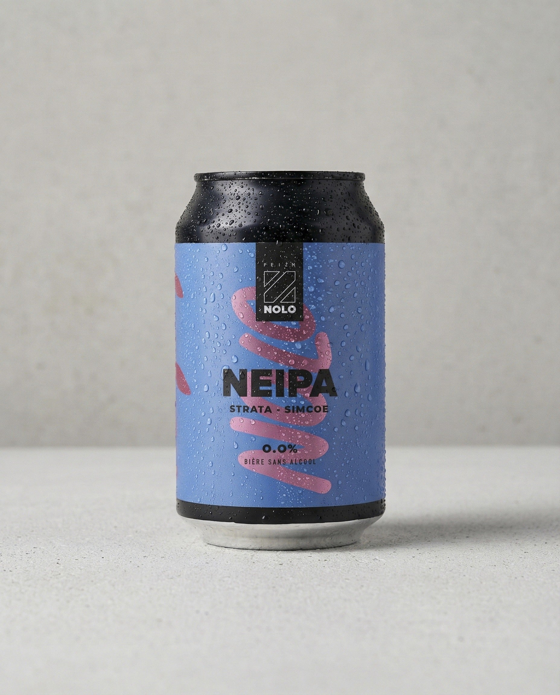 Prizm NOLO NEIPA can front view on concrete background