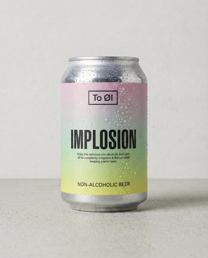 To Øl Implosion IPA can front view on concrete background